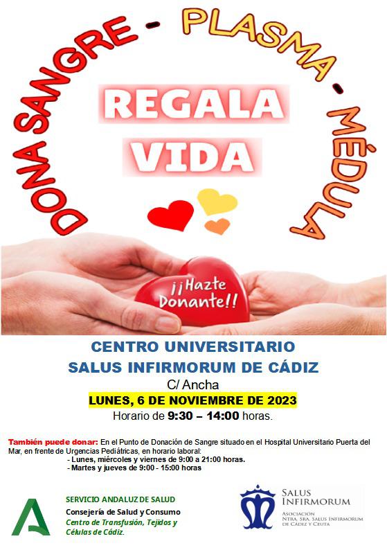 Noticia DONACIÓN DE SANGRE LUNES 6 NOVIEMBRE